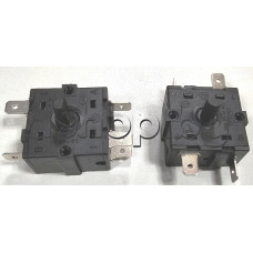Ключ въртящ 4(0+3) такта AC rotary switch,RT2, T110/55, 250VAC/16A ,5-pin x 6.35mm,ос d6x12mm ,China ,TESY