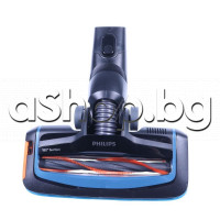 Голяма турбо-четка FC6728/01 ,255x110mm за тръба d-елипса с куплунг 3-pin на прахосмукачка,Philips  FC-6728/01 Speed Pro