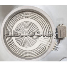 Бързонагряваща плоча d230/210/120xH32мм,2100W/700W/230VAC,с вграден терморегулатор за керамичен плот,3+2-изв.x6.35mm ,Beko,Whirlpool AKR105IX,Indesit