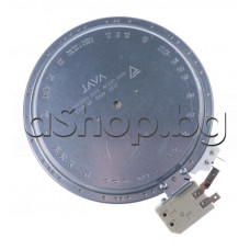 Плоча за котлон JAVA DST2090-2073 на керамичен плот 230VAC/1200W,d145(165)x33 mm,2-изв.на готвaрска печка,Bosch ,Siemens,Vestel,Daewoo