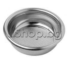 Цедка-филтър 2-дози 14gr. (d60/68xH25mm) за ръкохватка на кафемашина,Ariete,Gaggia ,Saeco AROMA SE200 SCT,De Longhi