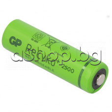 R6/АА,1.2V/2500mAh,NI-MH акумулаторна батерия d14.5x49.5mm със контактни пъпки ,GP ReCyko+ 2500