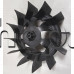 Турбина d135xH48mm с отвор d4mm за вентилаторна печка за баня ,Tesy HL-243 VB W