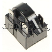 Универсaлно пусково реле M548224 за хладилник 15om, 10А/230VAC,3-изв. x6.35mm+2 pin M+S,EP071черно,Elite EMB-51P,Midea ,Eurolux,Crown