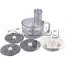 К-т аксесоари дискове, сито ,купа и др.на кухненски робот,Kenwood KHC29