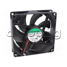 Вентилатор-с ролков лагер, 92x92x25mm,12VDC,87.55m3/h, 165mA,3000RPM, 34dBA,2.0W,Sunon EE92251B1-000U-A99