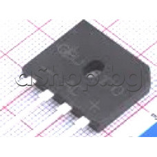 Gl-Br,1000V,10A,4-SIL(~+-~),изправителен мост-грец ,в едноредов пластмасов корпус за закрепване към радиатор,22x18x3.5mm ,SMC GBU1010