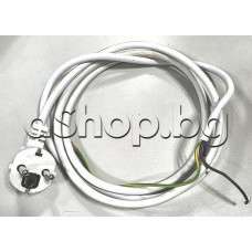 Шнур(захранващ кабел)  H05VV-F3G1.0mm2 CN06 бял L1.8m за конвектор ,Tesy CN 052 200EI Cloud WF