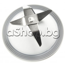 Нож к-т с уплътнение за блендер на кухненски робот , Kenwood FDP60(0W22010006) ,FDP-601/623WH ,De Longhi