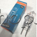 Халогенна крушка 24VDC/75W,с цокъл GY6.35/G6.35 ,d10x28/38mm,топло бяла 1380lm ,China G6.35 24V 75W
