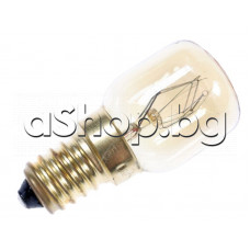 25W/240VAC, Лампа за фурна на готварска печка с цокъл-Е14 за 300°C,125-150lm,3000K, d22x48mm,SKL LMP101UN