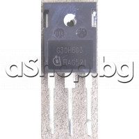 IGBT-N chan,600V,60A,30A(100°C),187W,Tf=18-207nS, TO-247  ,code: G30H603 , Infineon IGW30N60H3FKSA1