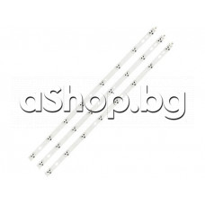 Светодиодни ленти к-т (NDSOEM 2xWA+1xWB) 8-LED за подсветка на 32
