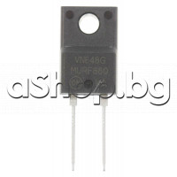 Si-Di ,Ultra fast recovery,S-L,600V,8A,(Tc=85°),<50nS,75W,TO-220FP, ON Semi. MURF860G