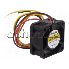 Вентилатор с ролков лагер,40x40x20mm,24VDC,13.2/h,11000rpm ,76mA,1.82W,с кабел 3-извода,37dBA,Sanyo Denki 9WF0424F601