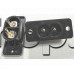 Мъжки букса захранваща AC,250VAC/2.5A, 2P мъжка, панелна (IEC60320 C8) за запояване,на дребни уреди и касетофони