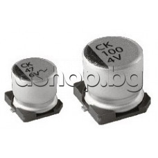 100uF/16V,Електролитен кондензатор за SMD монтаж, d6.3x5.4mm, -10...+105°C ,Fujicon CK1C101M-CRE54