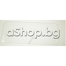 Стъкло 466x188x4mm над нупата за плодовете от хладилник,Indesit RAA24NEU ,R24,BD2622HA ,FR298AP ,RLAAV21P