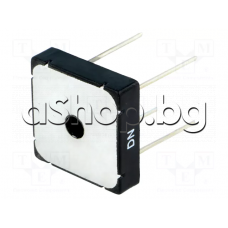 Gl-Br,1000V,50.0A,4-Square/pin d1.2mm,MB-25W ,29x29xH7.3m, KBPC5010WP Diotec Semiconductors