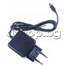 Зарядно- алтернативно,100-240VAC, 50-60Hz/0.4A to -> DC5V/2.5A, 12.5W(Micro USB-B type) с кабел на помпа за кърма ,Philips SCF-395/396 Avent