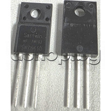 MOS-N-FET,650V,7A(25°C),30 W,<1.56om(3.5A),30ns ,TO-220F,Samwin SWYN7N65D ,code: SW7N65D