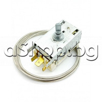 Термостат K59-L2543 със съпротивление с къс осезател-0.7м,3-изв. x 6.35mm за хладилници,Liebherr,Bosch ,Siemens ,Balay