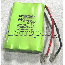 Акумулаторна батерия NiMH,GP 3.6V/550mAh/2.5Wh,d10x44.5x31mm,за безжичен телефон с кабел -2 извода,for DECT30 ,MPB30