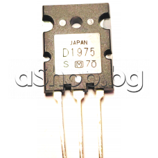 Si-N,NF/S-L, 180V, 15A, 150W, 20MHz ,TO-264/3PL ,code: D1975 , Panasonic/Matsushita 2SD1975