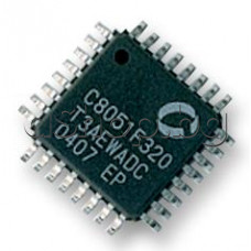 IC,8-Bit,Microcontrollers - MCU,Program 16Kb ,RAM 2.3Kb,25Mhz ,LQFP-32 ,Silicon Labs C8051F320-GQR
