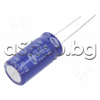 100uF/200V,Кондензатор електролитен радиален,type: SD ,d12.5x25mm,-25..+85°C ,Samwha SD2D107M12025BB