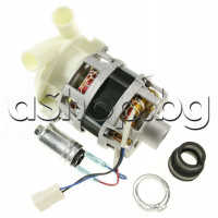 Мотор к-т с циркулационна помпа Welling YXW50-2F-2(L) , 230V/50Hz,2P ,0.42A,95W за миялна машина,Gorenje,Hisense,Candy,Amica