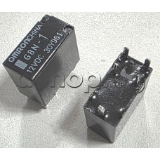 Реле електромагнитно G8N-1-серия 12VDC/130om,14VDC/25-30A,SPSTx 1-КГ(НО/НЗ),14x7.1xH13.8mm,5-извода ,Omron G8N-1 DC12V /30Y961