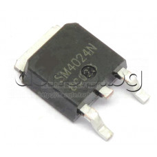 N-MOS-FET,40V,68A,4.6mOm (30A),9/21ns,50W(25°C),TO-252, code: SM4024 Sinopower