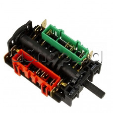 Ключ режими фурна 4+0 такта Eurel SR1-11-037 ,FB040916A/25VAC на готварска печка ,Gorenje FM511A-JPD7B/K150AW
