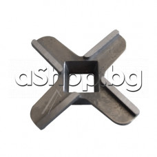 Нож Nr.5 с 4-пера(47xH9.3mm,квадрат 9.3x9.3mm) за месомелачка,Zelmer 886.5,986,686.5,Bosch,Philips