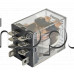 Реле-електромагнитно AC220V/13.6kOm,240VAC/10A,28x22x35mm, 1-КГ/DPDT 2NO+2NC,8-изв.4.68мм,за цокъл,LY2 series Vemark