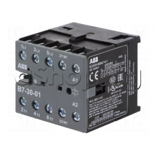 Контактор 3-полюсен за 600VAC/6A max,3-гр.кон. 3-NO/1-NC, бобина 42VAC/40-450Hz,47.55x47.5xH45.20mm,ABB GJL1311001R0012