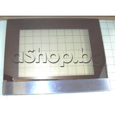 Въшно стъкло к-т 410x466 mm за фурна на готварска печка,Amica,Hansa SHC 11675 E,1E (54118)