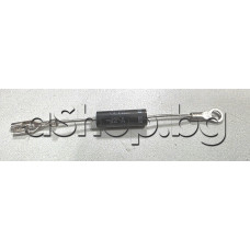 Високоволтов диод за МВП,350mA/12kV,d7x21mm,с ухои  кабелна обувка, RG912, CL 01-12 A Siyu