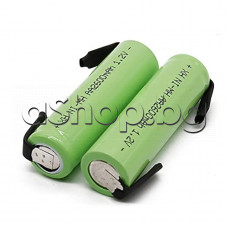 R6/AA,1.2V/2600mAh,NI-MH- акумулаторна батерия без контактни пъпки с изводи за пакет,XH  Ni-MH AA2600mAh 1.2V