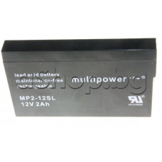 Оловно-киселинен aкумулатор,12V/2.2Ah,150x20x90mm,Multipower MP2-12SL Оловно-киселинен aкумулатор,12V/2.2Ah,150x20x90mm,Multipower MP2-12SL