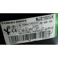 Компресор за хладилник ,220-240VAC/50Hz,22.37cm3,1 1/4HP,1053W,for -80°C ,R404a-R507,Embraco NJ2192GK(Aspera) Компресор за хладилник ,220-240VAC/50Hz,22.37cm3,1 1/4HP,1053W,for -80°C ,R404a-R507,Embraco NJ2192GK(Aspera)