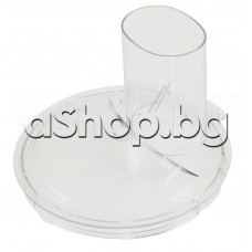 Капак d175xH123mm с кула асиметричен към голямата кана за кухненски робот , Bosch MCM3501M/01 Капак d175xH123mm с кула асиметричен към голямата кана за кухненски робот , Bosch MCM3501M/01