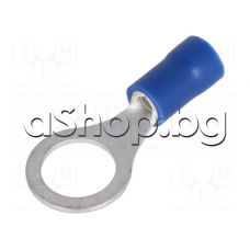 Кабелна обувка за кримпване тип ухо d8.2/14мм,4-6mm2,полуизолирана,медна,жълта,Ninigi ST-084/B Кабелна обувка за кримпване тип ухо d8.2/14мм,4-6mm2,полуизолирана,медна,жълта,Ninigi ST-084/B