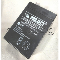 Lead-Acid/Оловно-киселинен акумулатор 6V/2.8Ah/20часа,95x35x70mm,Project 6V 2.8Ah