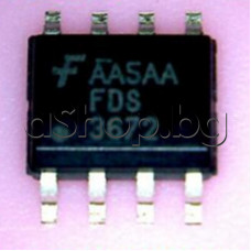 MOS-FET ,N-channel,100V,7.5A, 2.5W, <23mom (6A), 37nS,-55...+150°C ,8-SOIC ,Fairchild FDS3672,code:MP6AA