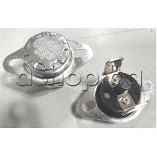 Термостат-биметален с вдигнат борд NC/НЗ за 35°C ,250VAC/10A с бутон за възстановяване и фланец за закрепване,KSD303 135°C