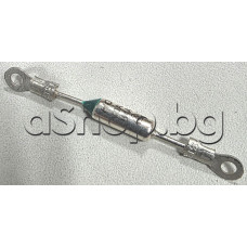 Термопредпазител за 98°C,±5°C,250VAC/10A,d4x14mm,изводи d1.0mm с кабелни уши,на печка за баня, Tesy GH 200 W