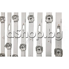 Светодиодни ленти к-т , 8 бр.,2-pin. 4L+4R,5/4-LED за подсветка на LCD (CY-GT055HGEV1H) телевизор,Samsung UE55AU7172UXXH