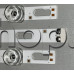 Светодиодни ленти к-т , 8 бр.,2-pin. 4L+4R,5/4-LED за подсветка на LCD (CY-GT055HGEV1H) телевизор,Samsung UE55AU7172UXXH